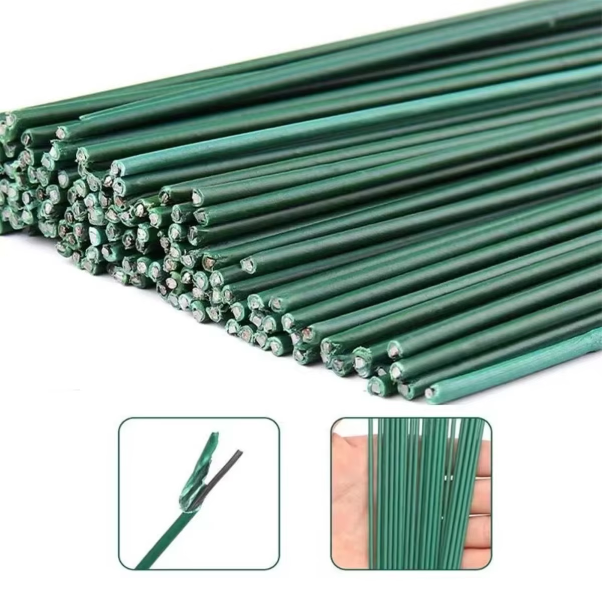 Bâtons de tige de fleur verte 30cm