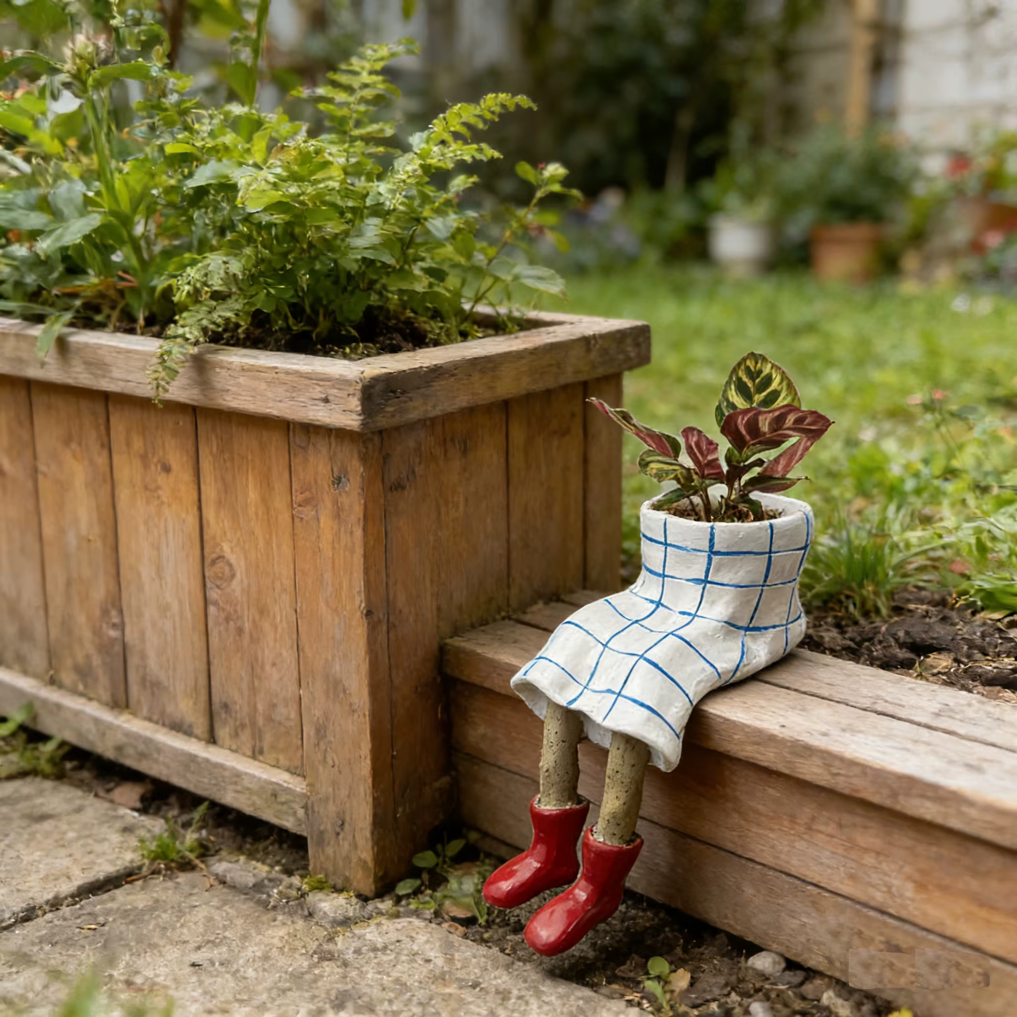 Jardinière créative d'extérieur
