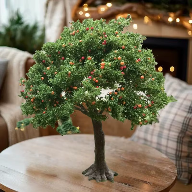 Arbres-fruits miniatures détaillés DIY pour aménagement de modèles