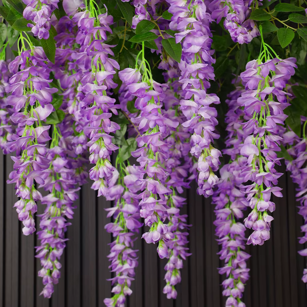 Guirlande de glycine suspendue de fleurs artificielles