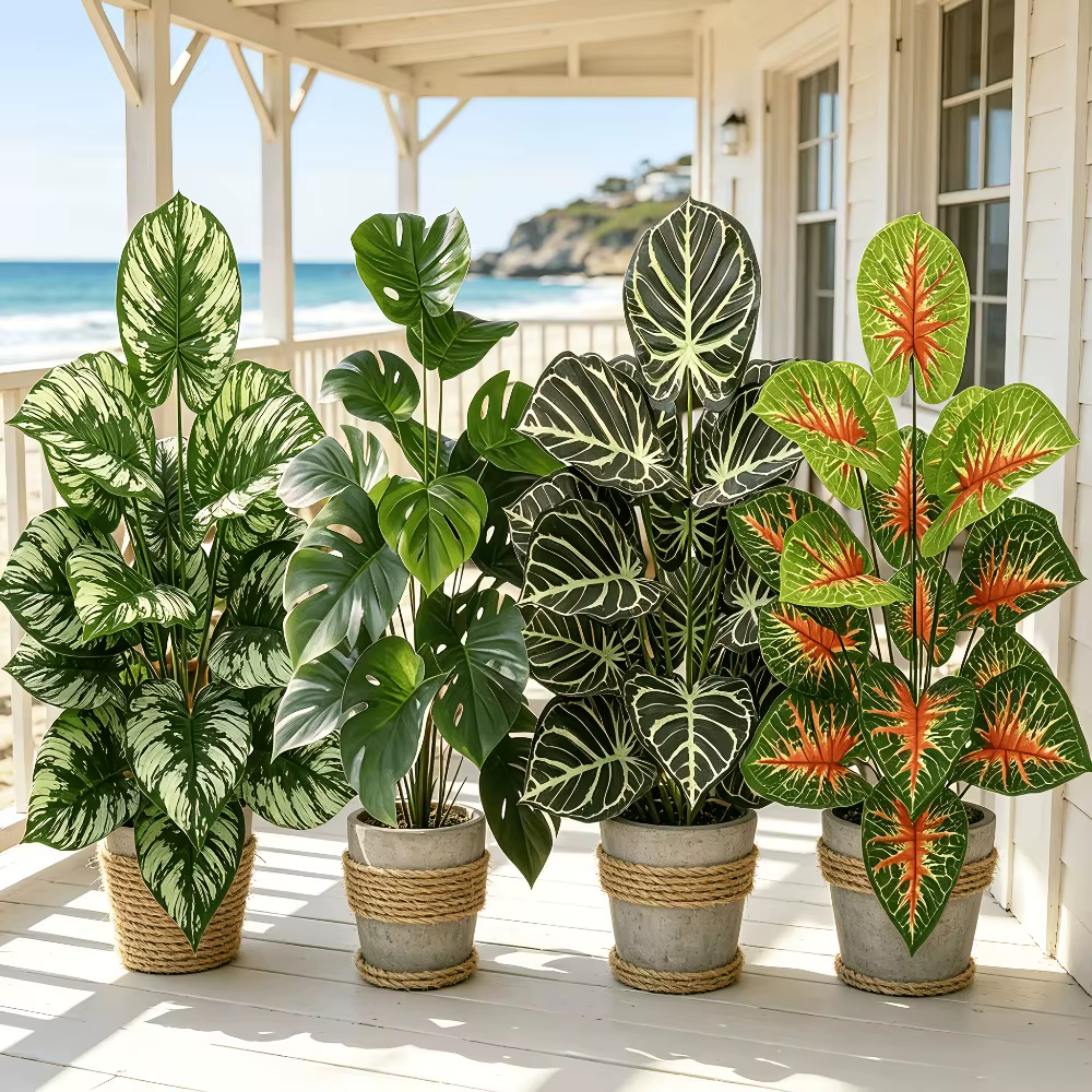 Ensemble de 4 plantes artificielles