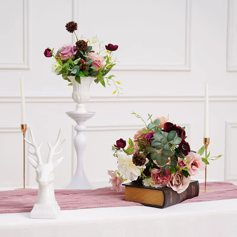 Série de pâte de haricots avec Vase vert