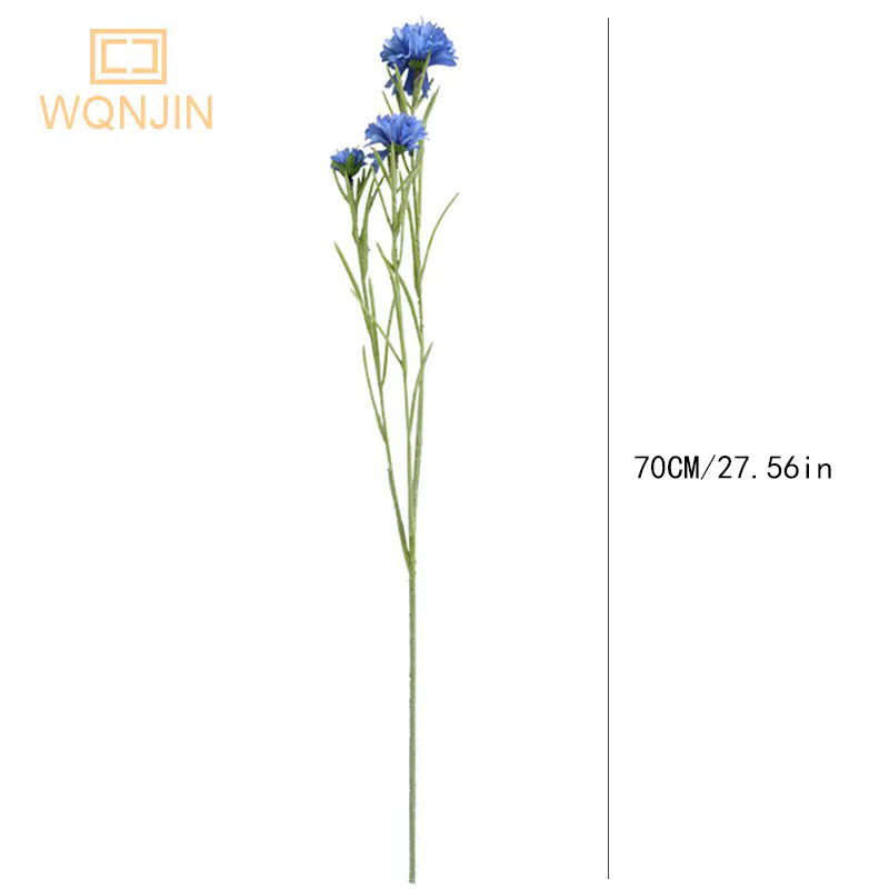1PC nordique bleu longue branche étoilé bleuet soie fleurs artificielles maison fête de mariage décoration Flore