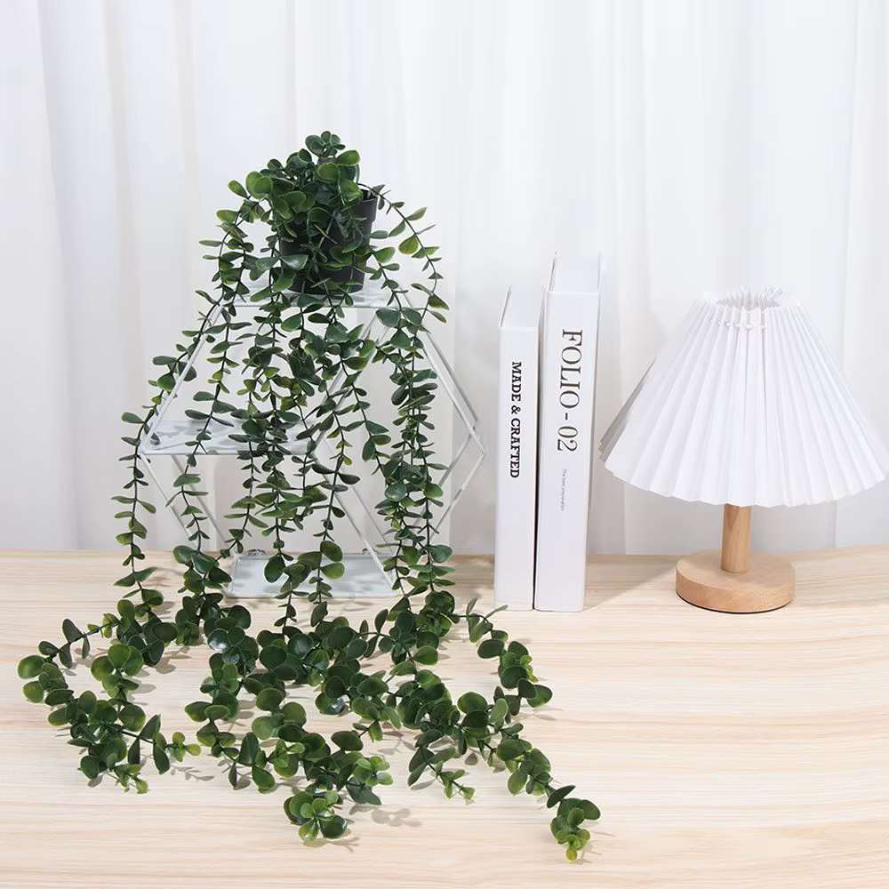 Plantes artificielles suspendues avec Pot