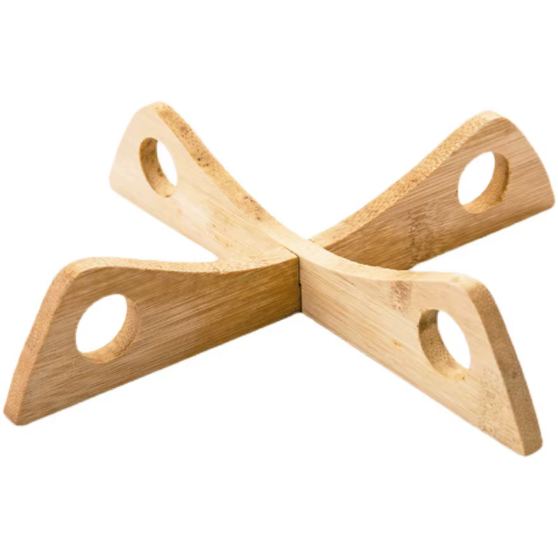Support de Pot croisé en bambou
