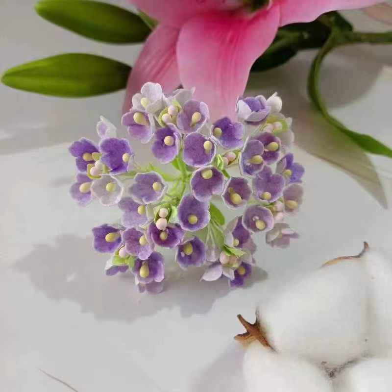 Mini bouquet de roses artificielles en papier