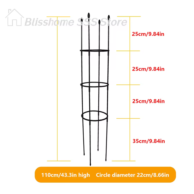 【S】1 ensemble de cages de soutien pour plantes grimpantes