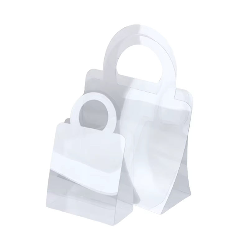Sac à main Transparent en PET pour Bouquet de fleurs fraîches