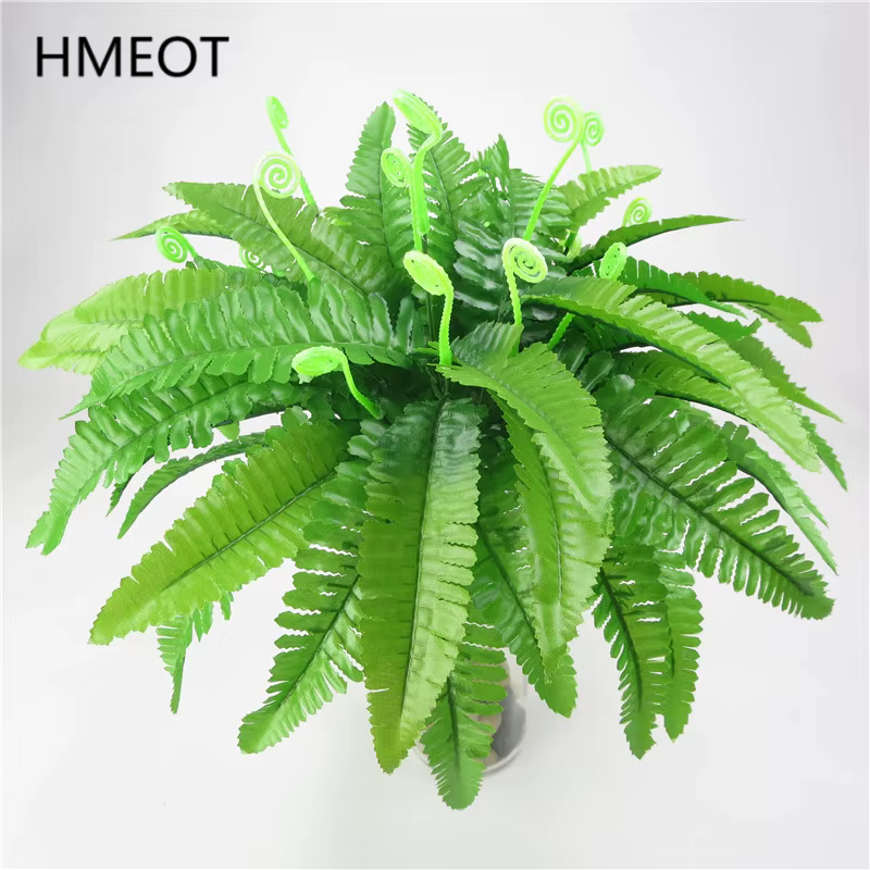 Plantes vertes artificielles en pot : herbe persane