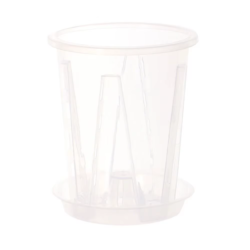 Pot de fleurs transparent respirant pour le contrôle des racines