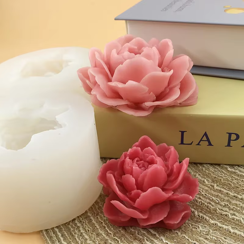 Moule 3D en Silicone pour bougie de fleur de jasmin