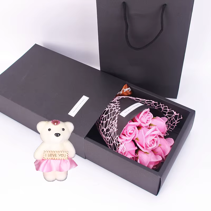 7 Roses Artificielles de Décoration de Mariage