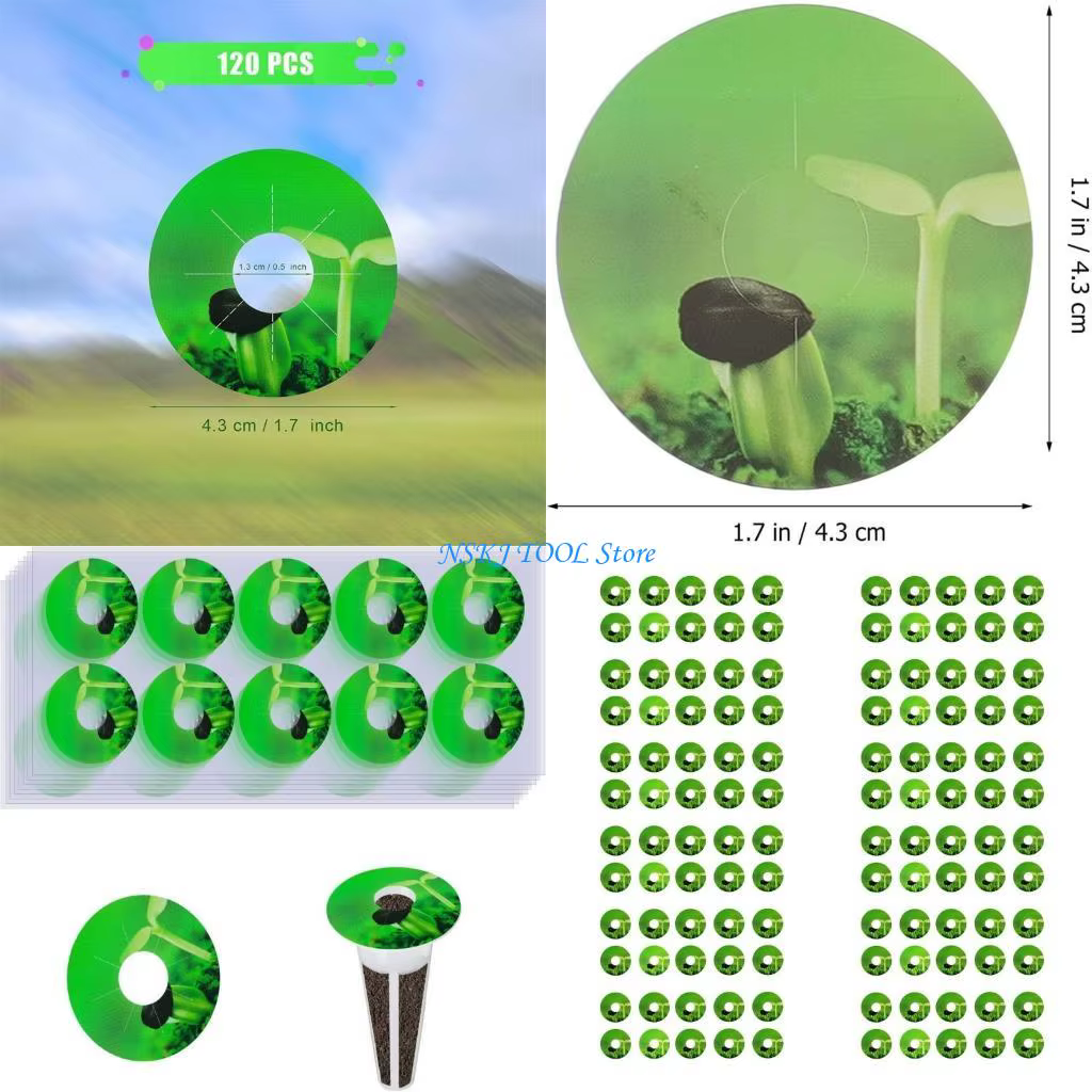 Étiquettes autocollantes pour plantes hydroponiques, 100/120 pièces, L8RC