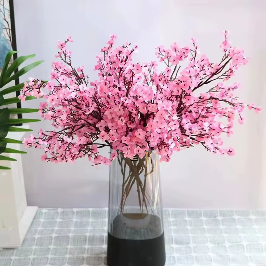 Gypsophila fleurs artificielles branche blanche haute qualité souffle de bébé fausse plante Brial Bouquet maison