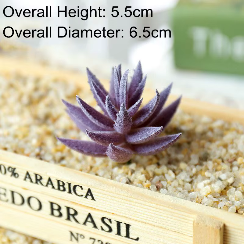 Mini plantes succulentes artificielles | Hauteur = 5.5cm diamètre = 6.5cm