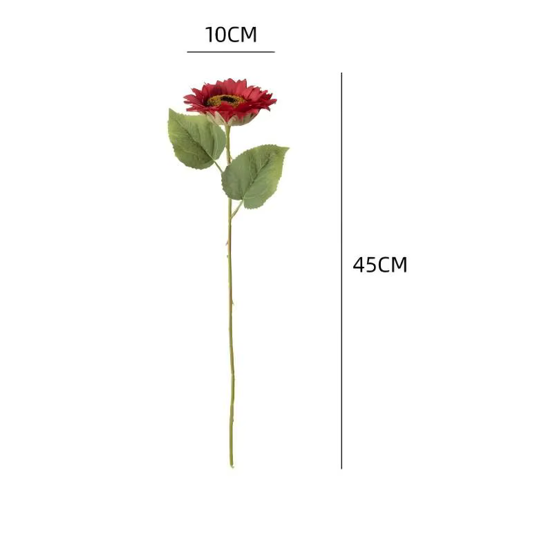 5/10 PIÈCES Tournesol Artificiel 45CM