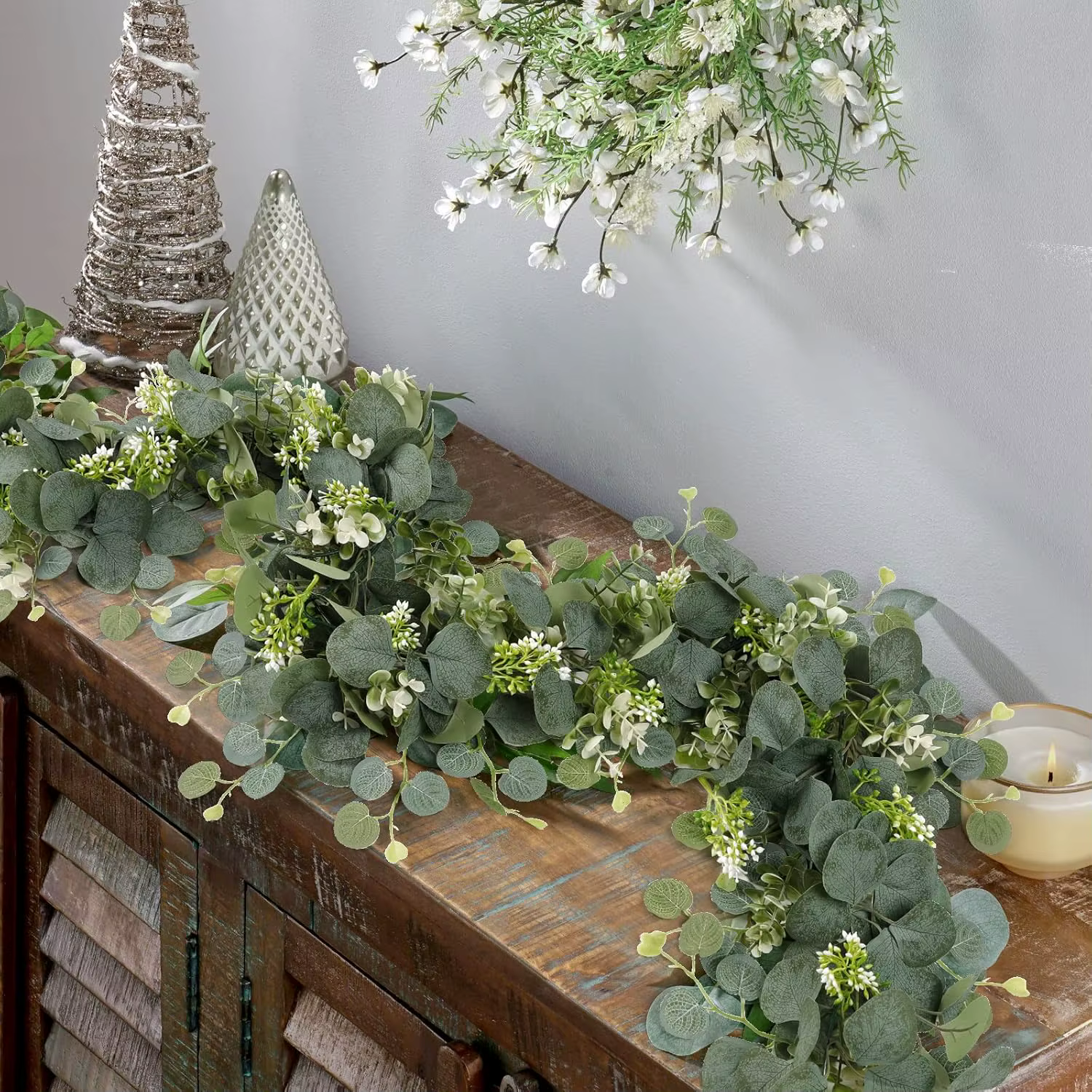 Plantes grimpantes artificielles vertes pour décorations de fêtes