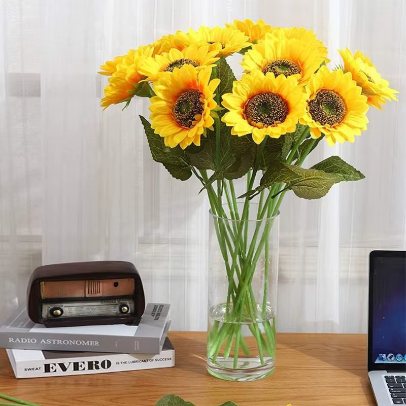Bouquet de fleurs de tournesol artificielles en vrac
