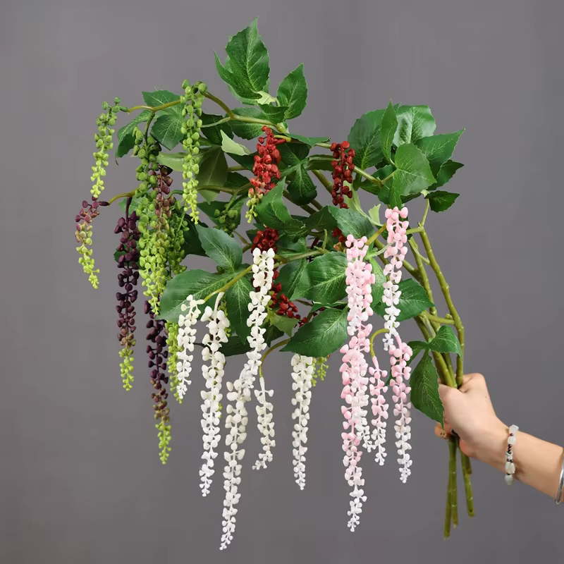 4 pièces de racines artificielles de Pokeberry en plastique