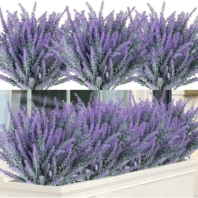 Bouquet de fleurs artificielles en plastique