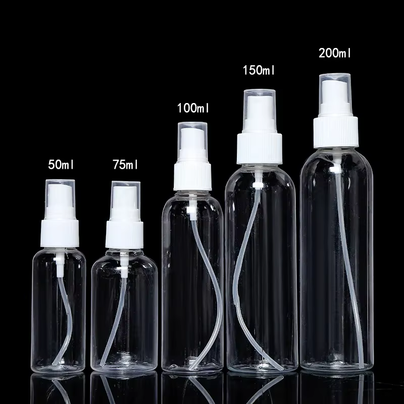 Flacon pulvérisateur Portable en plastique transparent