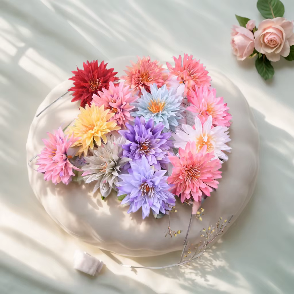 Fausses têtes de gerbera