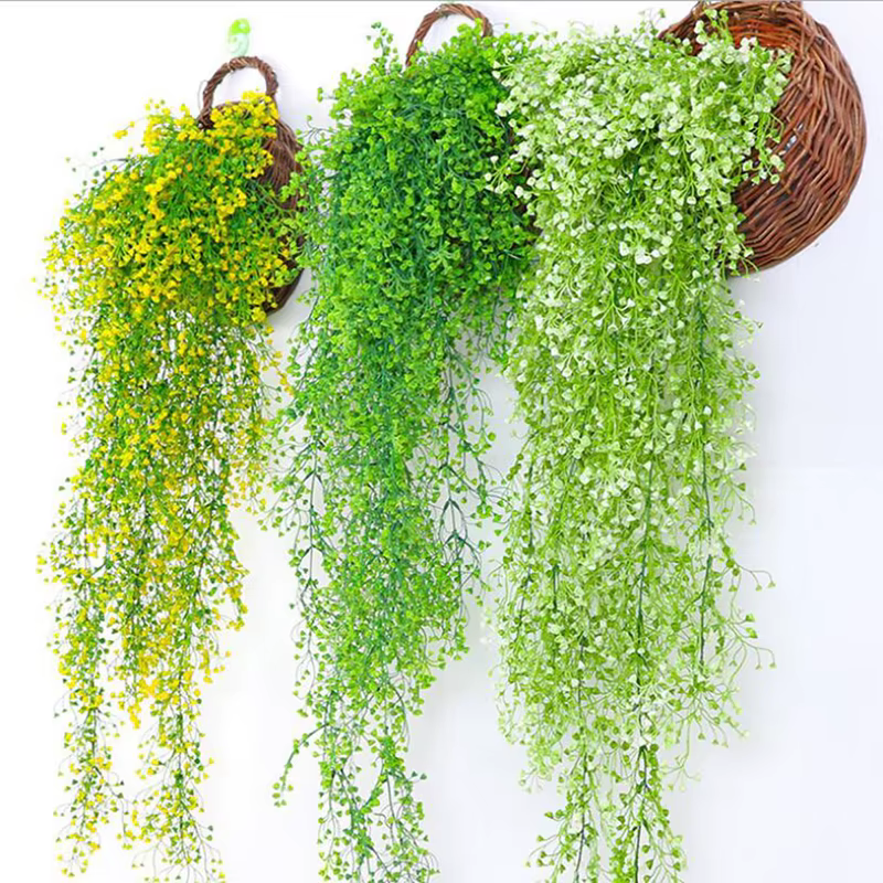 Plantes Artificielles de Vignes et Fleurs pour Décoration Murale