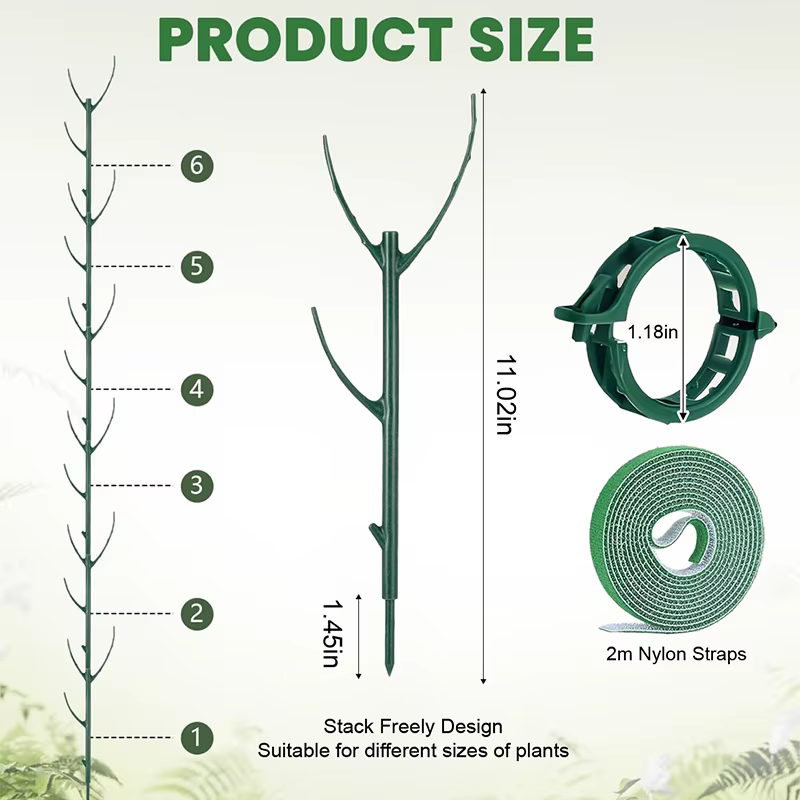 Supports de plantes en forme d'anneau empilables pour plantes vertes