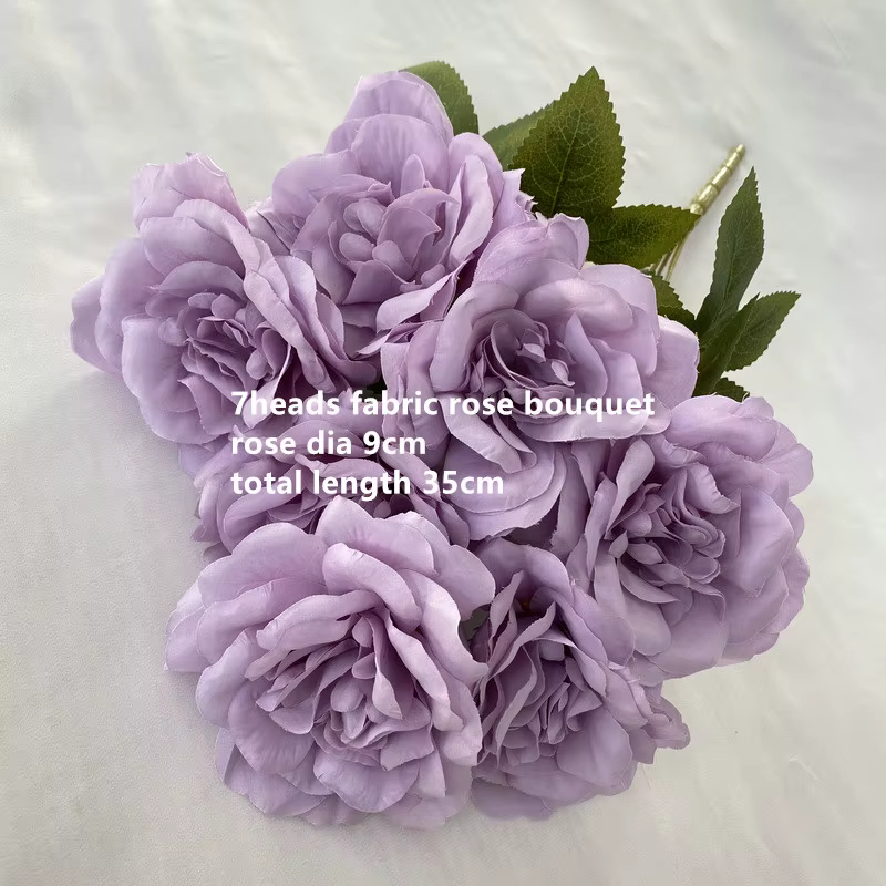 Décor de mariage Rose violet fleur artificielle pivoine orchidée rangée guide routier