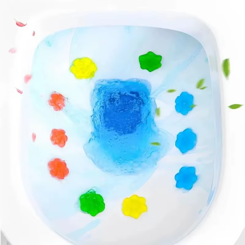 10/1x déodorant de toilette Gel fleur forme durable parfum désodorisant Drain cuvette de toilette nettoyant Gel maison salle de bain déodorant