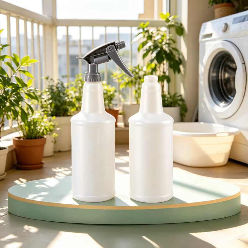 Bouteille pulvérisatrice en plastique rechargeable de 800 ml avec buse à jet réglable