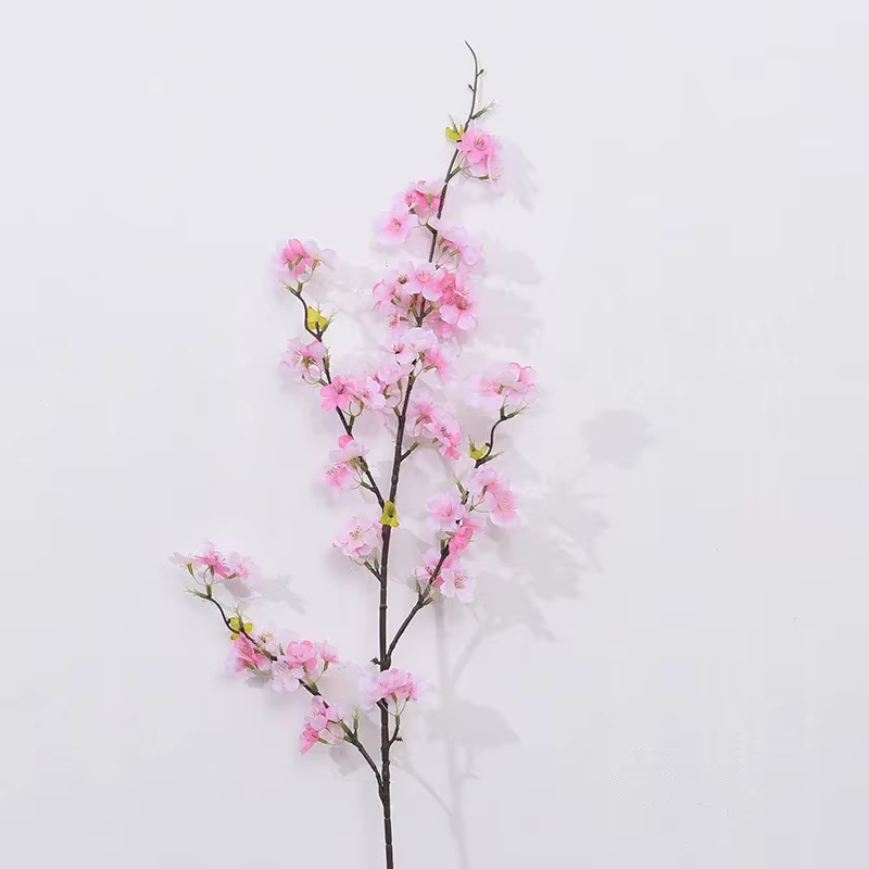 Branches de fleurs de cerisier artificielles effet soie