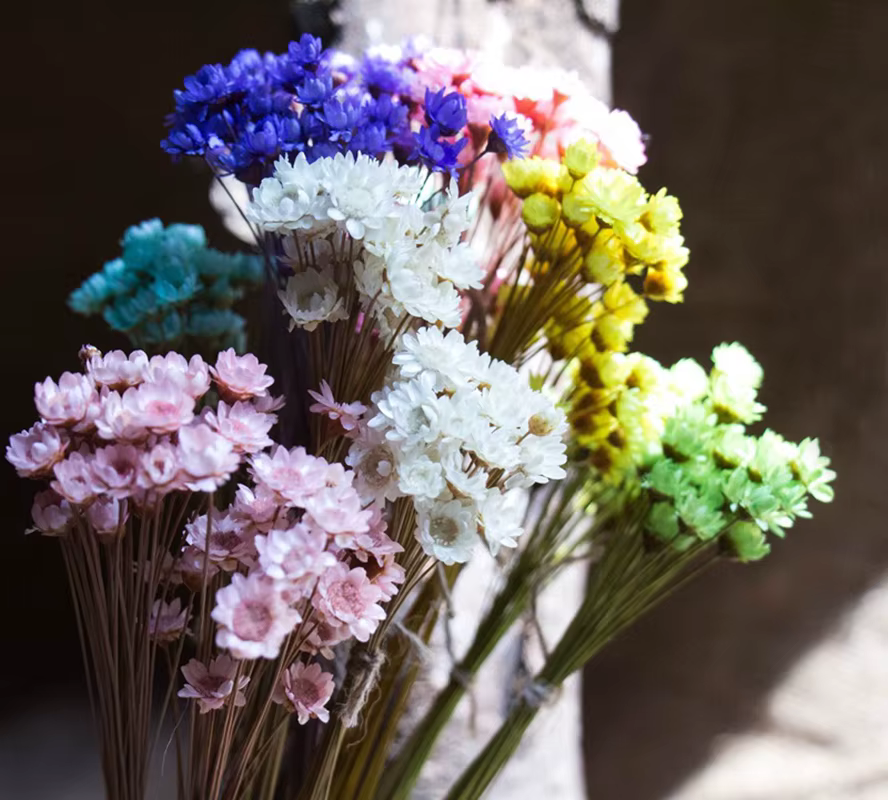 Mini bouquet de fleurs séchées artificielles