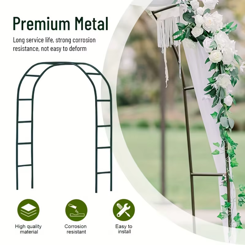 Arche de support pour plantes grimpantes d'extérieur
