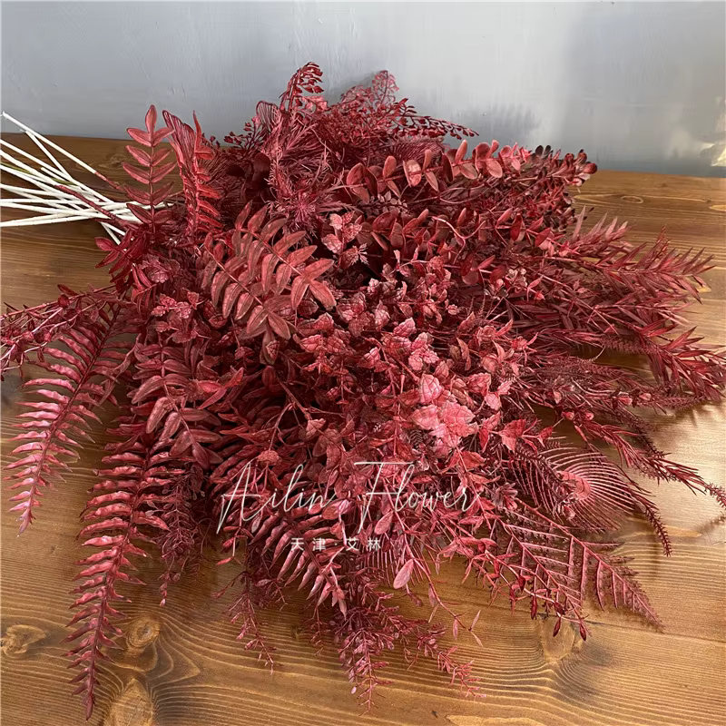 Rose artificielle rouge bordeaux pour mariage
