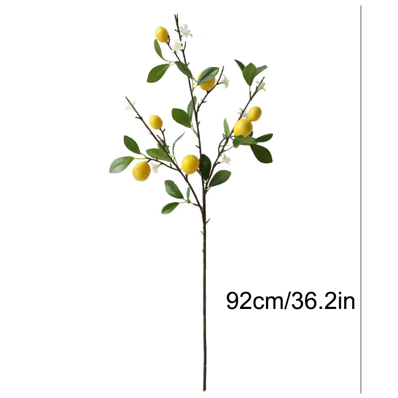 1 branche de citron artificielle avec fruits