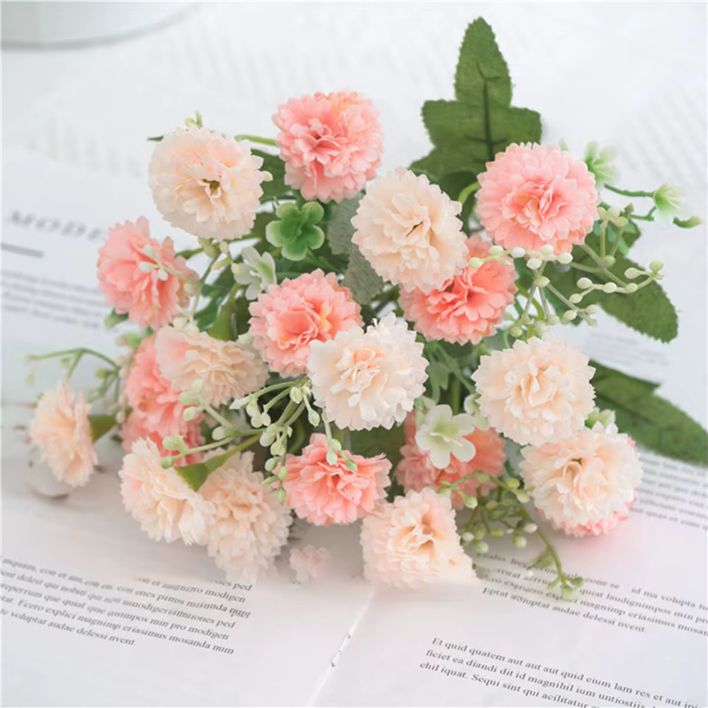Fleurs artificielles Bouquet De Mariage Festival Vase Maison Chambre Décor Scrapbook Artisanat Bricolage Cadeau Boîte En Soie Hortensia Accessoires De Mariée