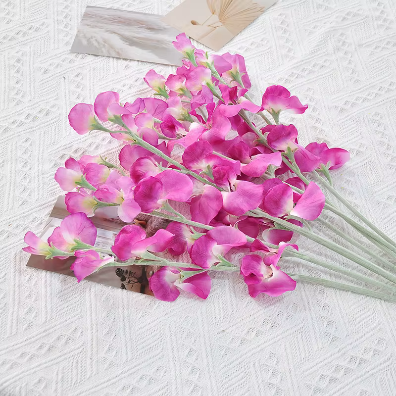 Bouquet de fleurs artificielles de pois