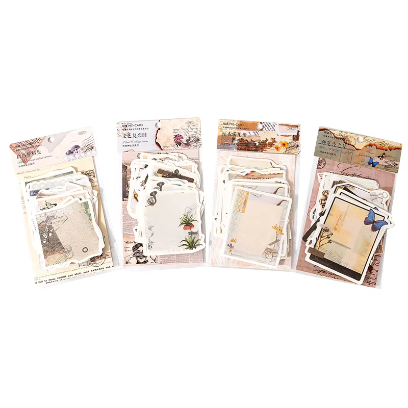 Bloc-Notes Scrapbooking Vintage séries plante amoureux des cartes