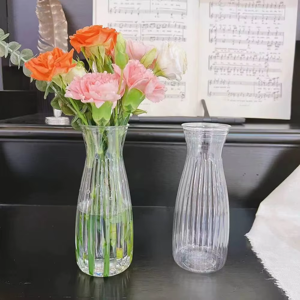 Vase à fleurs en plastique Transparent