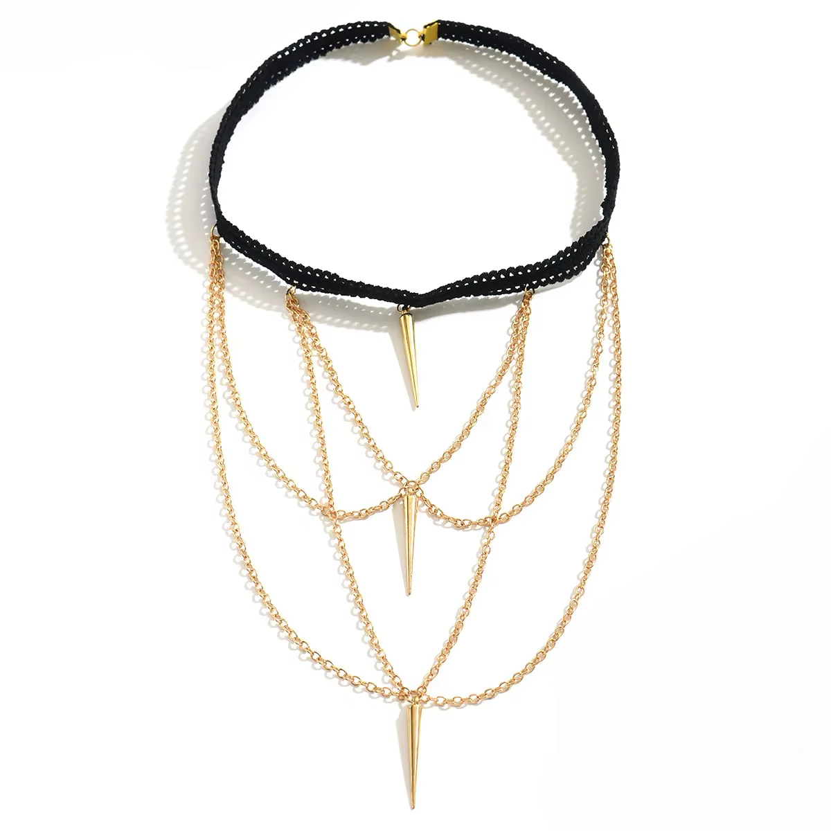 Bijoux transfrontaliers Sexy pour fille épicée, bande élastique, chaîne de jambe, rivets, pompon, décorations de jambe pour femmes, accessoires de mode uniques
