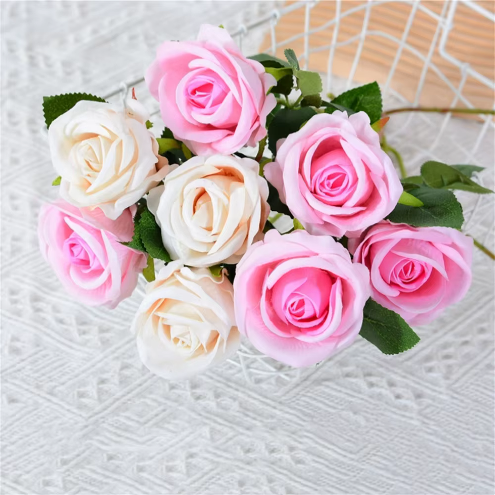 Bouquet de roses artificielles