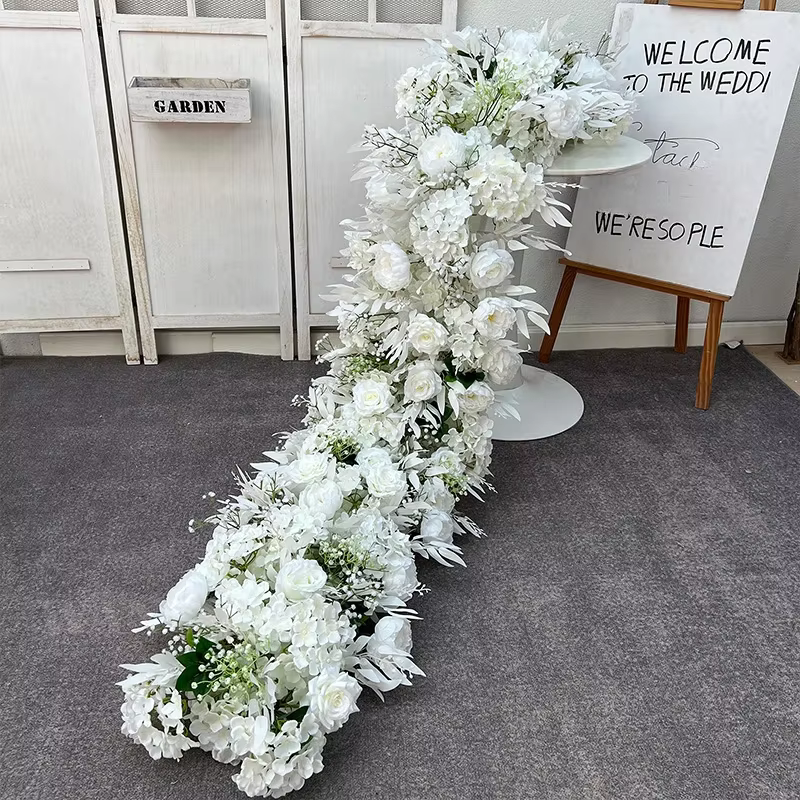 Fleur artificielle queue de paon pour banquet de mariage