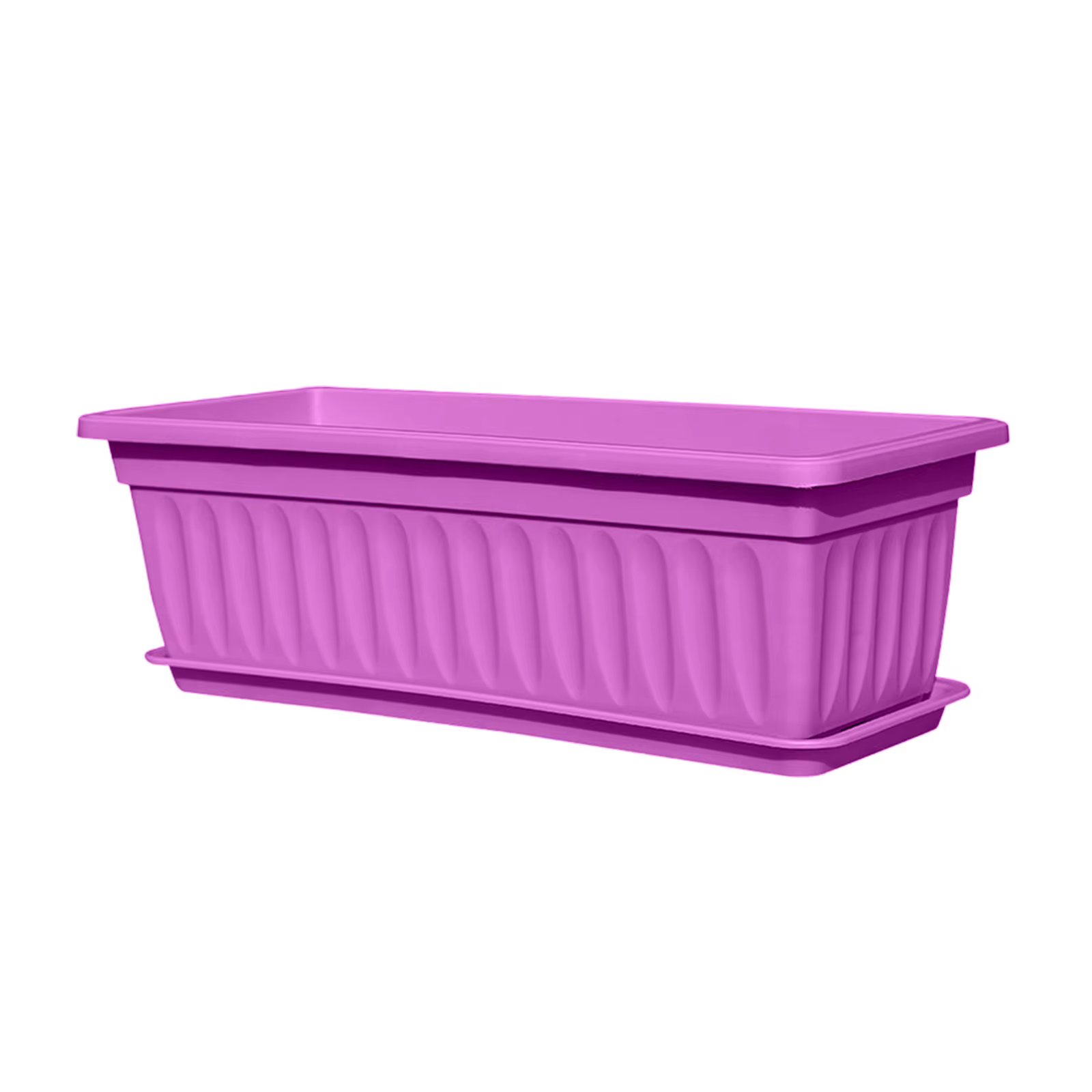 Jardinières en plastique rectangulaires pour balcon