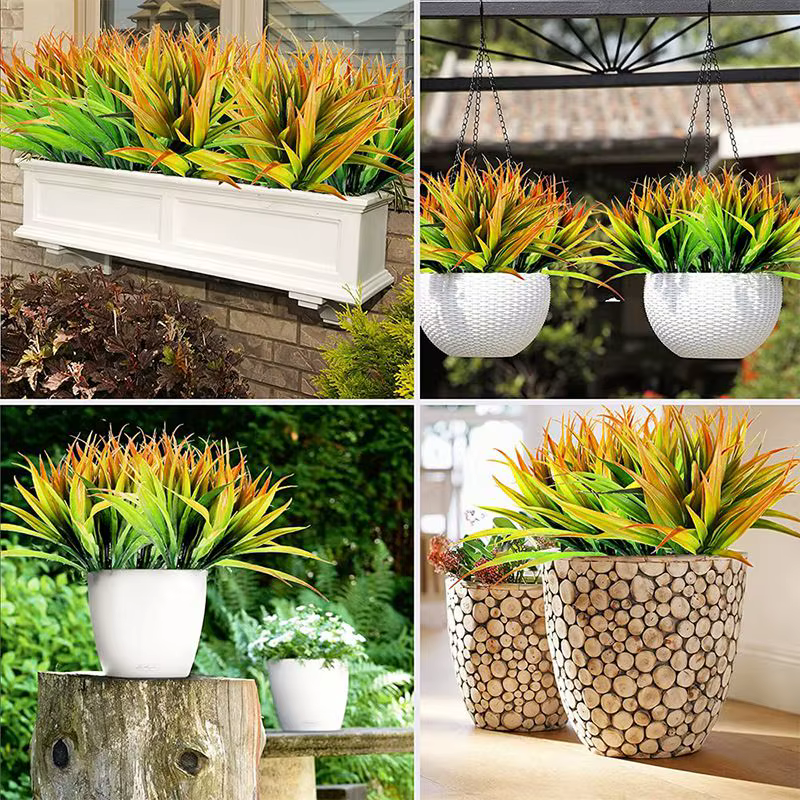 Plante artificielle printemps herbe supportplant maison jardin bonsaï fête de noël décoration mariage extérieur mur bricolage cadeau offre spéciale