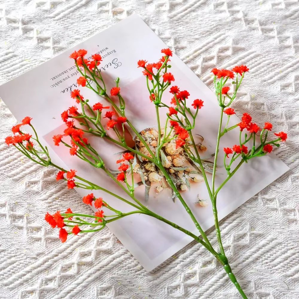 90 Têtes de Fleurs Artificielles pouvez-vous psophila Blanches de 52cm