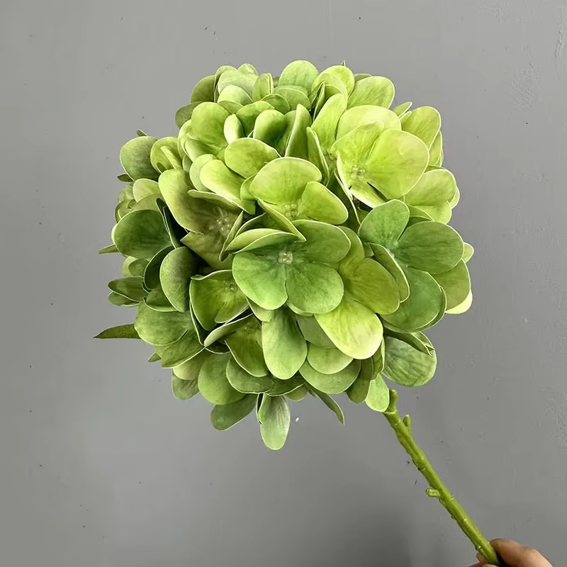 Nouveau Hortensia fleur artificielle toucher réel hydratant faux Bouquet de fleurs pour la maison décor de mariage salon bureau Floral