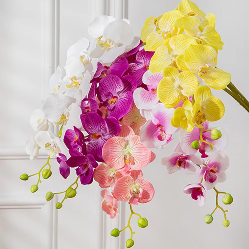 Branches de fleurs artificielles de Phalaenopsis