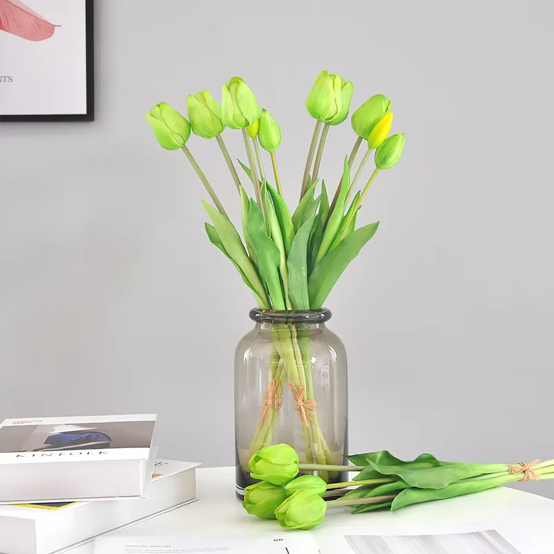 Bouquet de tulipes artificielles en silicone