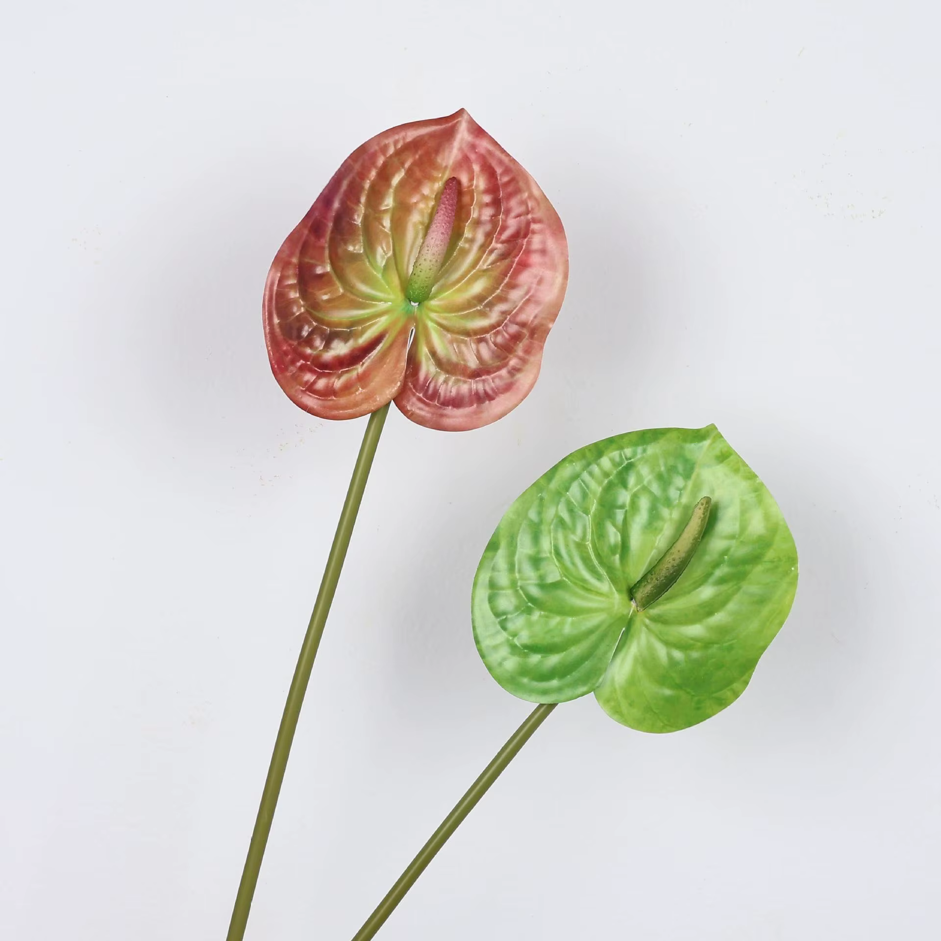 Plantes en pot de lys de paix d'anthurium artificiel de 22.4 pouces